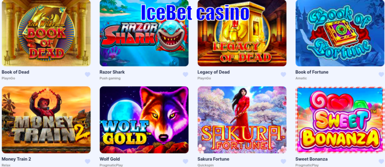 IceBet casinon suosikki pelivalikoima