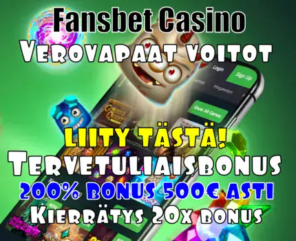 fansbet casino 200% talletusbonus- 10% cashback- MGA kasino