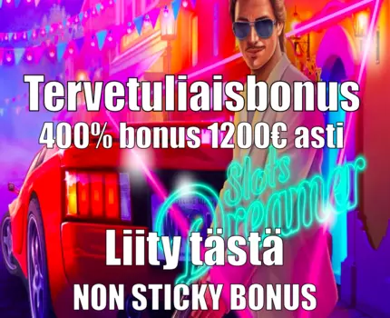 slots dreamer casino-400% talletusbonus-non sticky bonus-curacao nettikasino