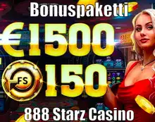 888 Starz casino bonuspaketti logo