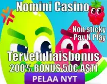 nomini kasino sivustosta kasinokingit.com/arvostelu-nomini-casino/