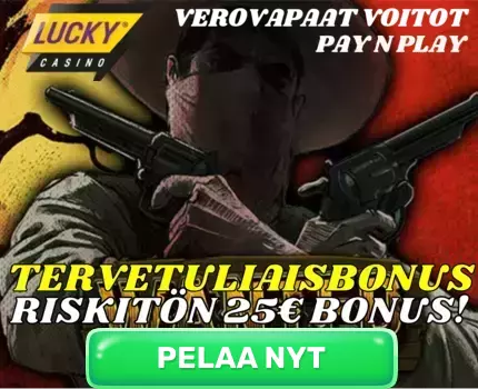 lucky casino logo-riskitön 25€ bonus