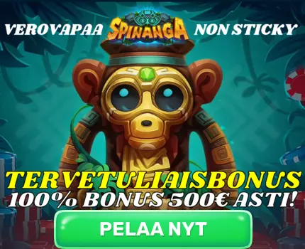 spinanga banner 100% bonus 500€ asti