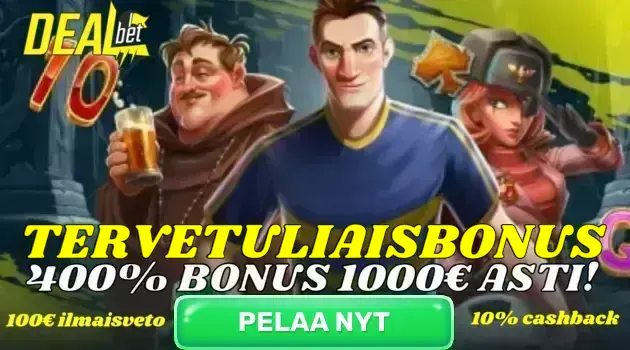 dealbet banner 400% bonus 1000€ asti