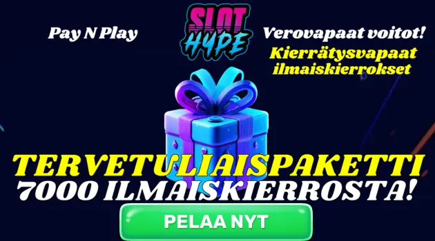 slot hype logo tervetuliaispaketti 7000 ilmaiskierrosta