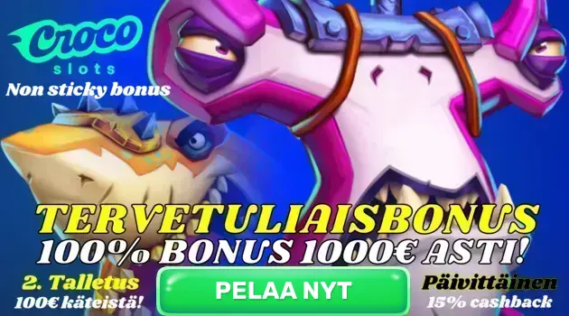 croco slots 100% bonus 1000€ asti